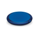 ROUNDED DOUBLE COMPACT MIRROR in Transparent Blue.