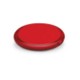ROUNDED DOUBLE COMPACT MIRROR in Transparent Red.
