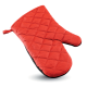 COTTON OVEN GLOVES in Red.