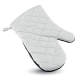 COTTON OVEN GLOVES in White.