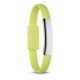 SILICON BRACELET CABLE with Micro USB in Lime.