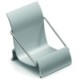 SATIN ALUMINIUM SILVER METAL MOBILE PHONE HOLDER STAND in Chair Shape.