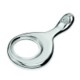 SIRIUS METAL MAGNIFIER GLASS with Pipe Handle in Silver.