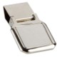 CLIPPER MONEY CLIP in Silver Chrome Metal with Satin Inlay.
