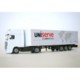ARTICULATED TRUCK AND STANDARD TRAILER MODEL in White.