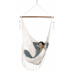 HANGING HAMMOCK CHAIR in Natural Cotton.