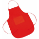 CATERING CHEFS BIB APRON in Red.