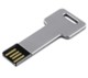 KEY USB FLASH DRIVE MEMORY STICK in Silver.