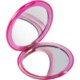 DOUBLE POCKET MIRROR in Pink.