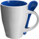 COFFEE MUG with Spoon in Blue.