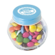 SMALL GLASS JAR with Milk Chocos in Light Blue.