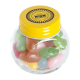 SMALL GLASS JAR with Jelly Beans in Yellow.