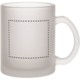 BUDGET BUSTER FROSTED GLASS MUG.