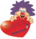 POSTIE HEART CHARACTER with Full Colour Print.