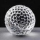 80MM CRYSTAL GOLF BALL AWARD with Sloping Flat Face.