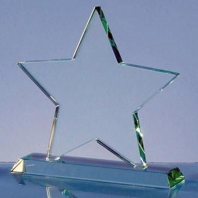 JADE GLASS STAR AWARD ON BASE.