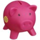 PIGGY COIN BANK in Pink.