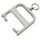 HYGIENE HANDLE with Keyring Chain in White Solid.