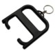 HYGIENE HANDLE with Keyring Chain in Black Solid.