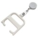 HYGIENE HANDLE with Roller Clip in White Solid.