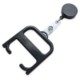 HYGIENE HANDLE with Roller Clip in Black Solid.