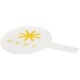 PALLAS CIRCULAR AUCTIONEER PADDLE in White Solid.
