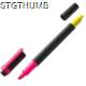 HIGHLIGHTER with 2 Neon Fluorescent Colours.