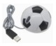 FOOTBALL USB OPTICAL COMPUTER MOUSE in White & Black.