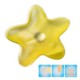 STAR SHAPE HEATED GEL HOT PACK HAND WARMER in Yellow.