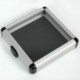 CD HOLDER CASE in Black with Clear Transparent Lid.