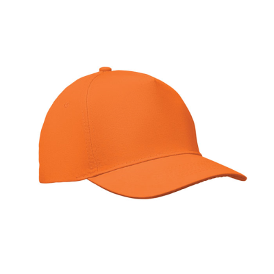 5 PANEL BASEBALL CAP in Orange