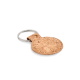 ROUND CORK KEYRING in Brown.