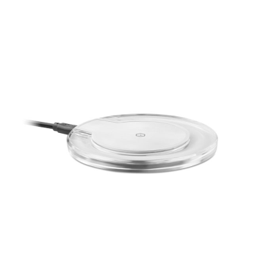 ROUND CORDLESS CHARGER PAD 5W in White