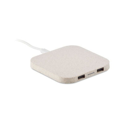 HUB CHARGER WHEAT STRAW & ABS 5W in Brown