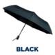 FALCONETTI® ECO TELESCOPIC UMBRELLA in Black.