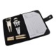 LEATHERETTE GOLF SET.