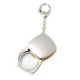 EVOLUTION MAGNIFIER GLASS KEYRING in Silver.