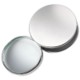 ROUND MAGNIFIER GLASS in Silver Chrome Metal.