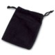 VELVET DRAWSTRING PRESENTATION POUCH in Black.