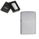 GENUINE ZIPPO LIGHTER in Silver Chrome Arch Brushed Finish.