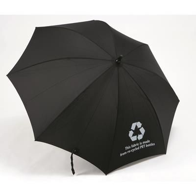 PRO BRELLA RECYCLED GOLF UMBRELLA in Black