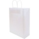 HARDWICK LARGE WHITE KRAFT PAPER BAG with Twisted Paper Handles.