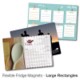 VARIOUS LARGE RECTANGULAR SHAPE FLEXIBLE FRIDGE MAGNET.