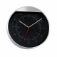 ROUNDABOUT WALL CLOCK in Black & Silver.