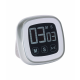 TOUCH N COOK KITCHEN TIMER in Silver & White.