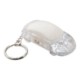 SKYWAY CAR SHAPE PLASTIC KEYRING with White LED Torch & Metal Ring.