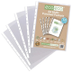 ECO-ECO 45 MICRON A4 100% RECYCLED MULTI PUNCHED POCKETS (UK STOCK).