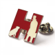 STAMPED IRON HARD ENAMEL BADGE (30MM).