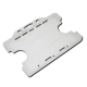 LANDSCAPE DOUBLE-SIDED RIGID CARD HOLDER (UK STOCK: FROSTED CLEAR).