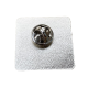 SQUARE PIN BADGE with Full Colour Printed Decal (Uk Stock).